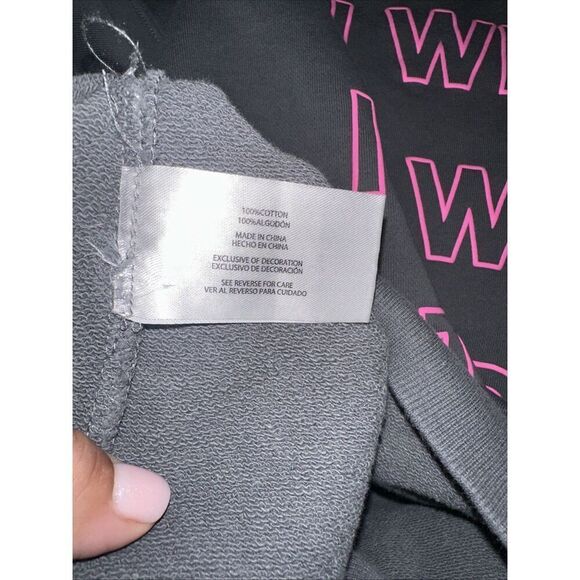 Wildfox Women's I Wish It Was Saturday Sweatshirt Gray Sizes M, MSRP $108 - Picture 6 of 6